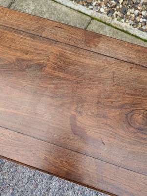 Lot 758 - A Chinese padouk opium table