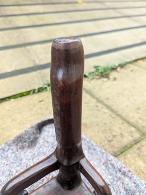 Lot 758 - A Chinese padouk opium table