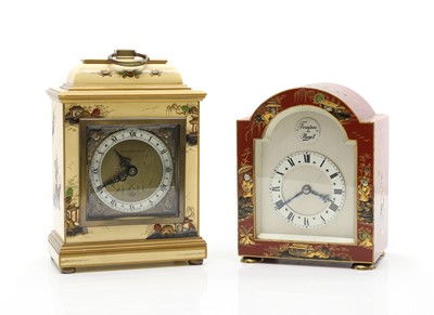 Lot 452 - A chinoiserie mantel clock