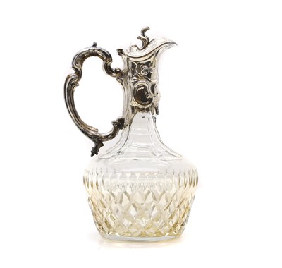 Lot 70 - A silver-plated claret jug