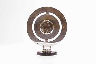 Lot 133 - An Art Deco silver-plated mantel timepiece