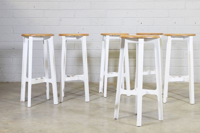 Lot 211 - A set of six Herman Miller 'Construct' stools