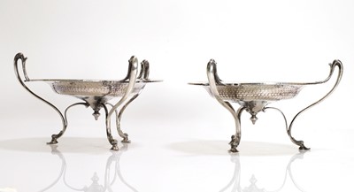 Lot 46 - A pair of Arts and Crafts silver tazzas