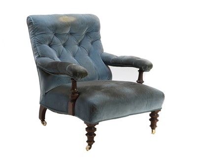 Lot 391 - A Victorian upholstered armchair