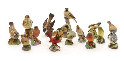 Lot 168 - A collection of Royal Worcester porcelain birds