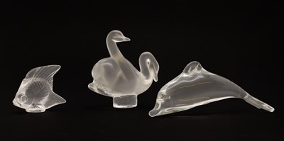 Lot 202 - A collection of Lalique glass animals