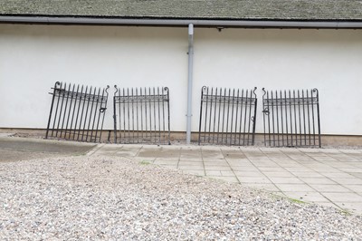 Lot 645 - Two pairs of cast iron gates