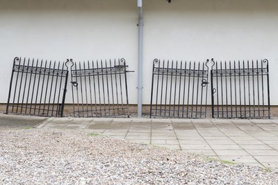 Lot 645 - Two pairs of cast iron gates