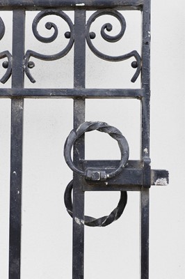 Lot 645 - Two pairs of cast iron gates
