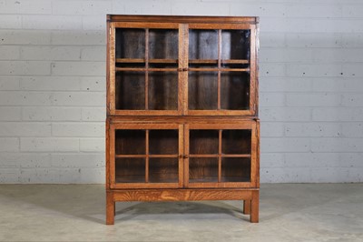 Lot 120 - A Heal's oak glazed bookcase