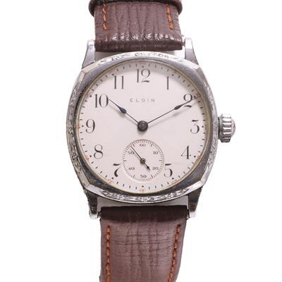 Lot 1464 - An Elgin mechanical strap watch