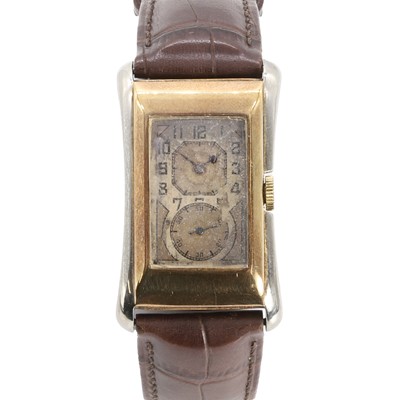 Lot 341 - A 9ct two-colour gold Rolex Prince Brancard mechanical wristwatch, c.1930