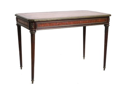 Lot 416 - A Louis VXI revival kingwood bureau plat