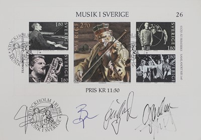 Lot 429 - A Swedish music first day cover