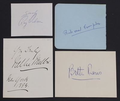 Lot 455 - Four miscellaneous signed album pages