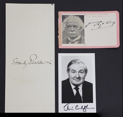 Lot 348 - Four British political figures