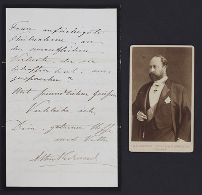 Lot 550 - King Edward VII as the Prince of Wales