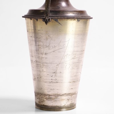 Lot 14 - A Grecian-style brass ewer