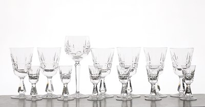 Lot 414 - A Waterford 'Kylemore' pattern crystal glass suite