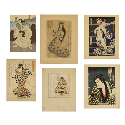 Lot 307 - A collection of Japanese woodblock prints