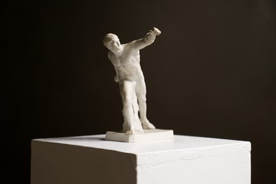 Lot 145 - A Parian ware figure of the Borghese Gladiator