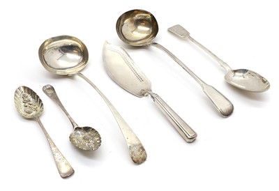 Lot 5 - A collection of silver serving flatware