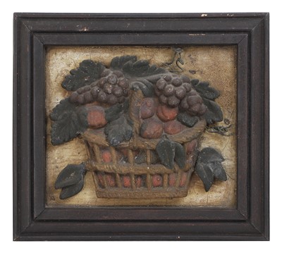 Lot 377 - A Regency carved and painted panel