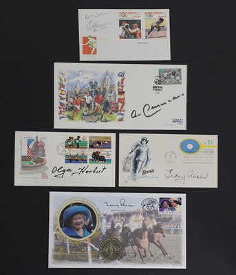 Lot 357 - Approximately fifty sport signed first day covers