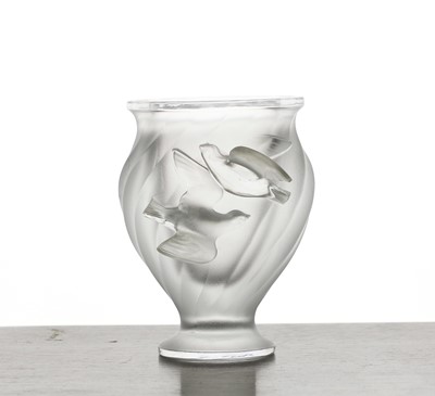 Lot 413 - A Lalique 'Rosine' glass vase