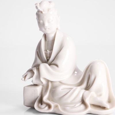 Lot 116 - A Chinese blanc de Chine figure