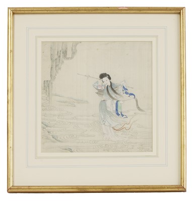 Lot 346 - A Chinese gouache painting