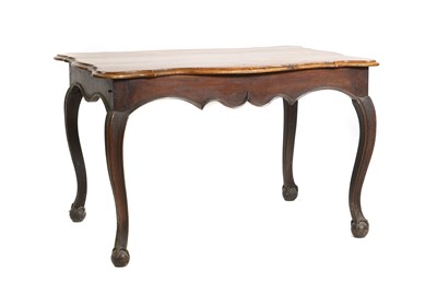 Lot 429 - A walnut and fruitwood centre table