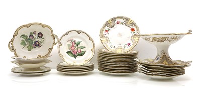 Lot 363 - A Spode porcelain dessert service