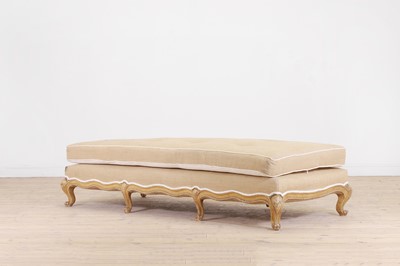 Lot 588 - A large Louis XV-style banquette by Maison Jansen