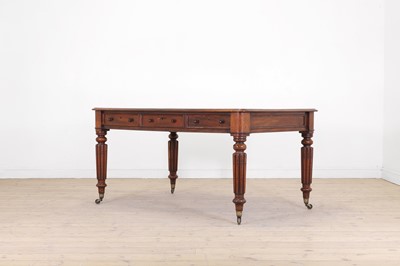 Lot 601 - A George IV mahogany library table by W Priest of London