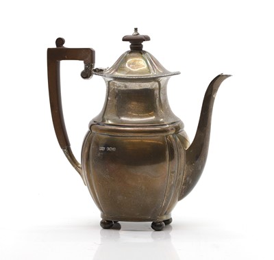 Lot 5 - A silver coffee pot