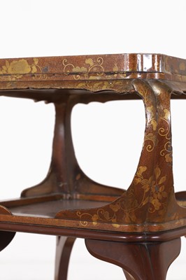 Lot 430 - A late Victorian Japonesque lacquered and wooden occasional table by Howard & Sons