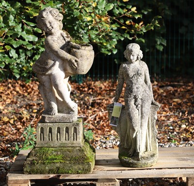 Lot 768 - Two reconstituted garden ornaments