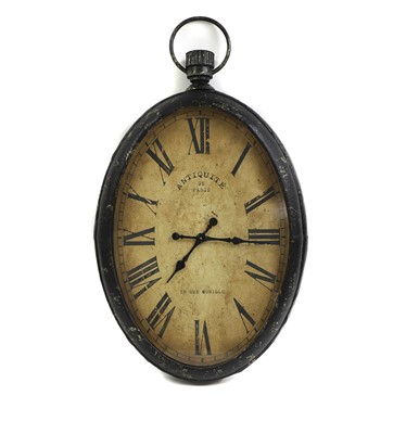 Lot 772 - A hanging wall clock