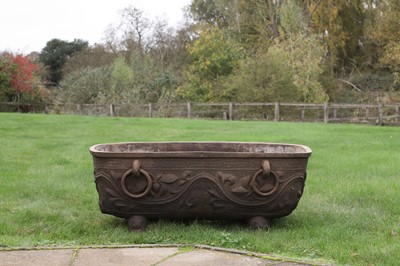 Lot 628 - A Tang-style cast iron trough