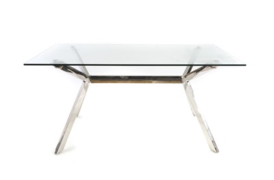 Lot 700 - A contemporary glass top desk