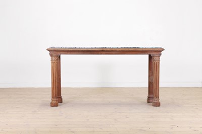 Lot 464 - A mahogany console table