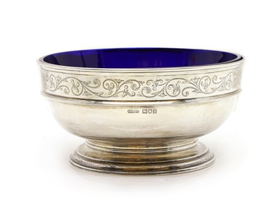 Lot 11 - A George V silver footed bowl