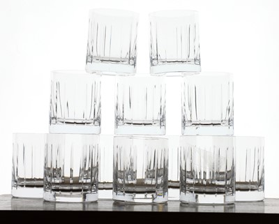 Lot 394 - A set of twelve modern crystal tumblers