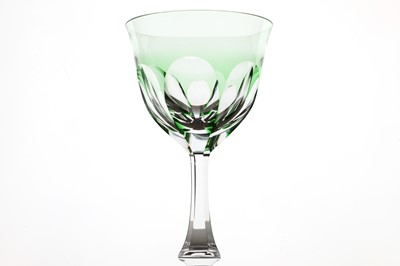 Lot 199 - A part suite of Moser 'Lady Hamilton' glasses