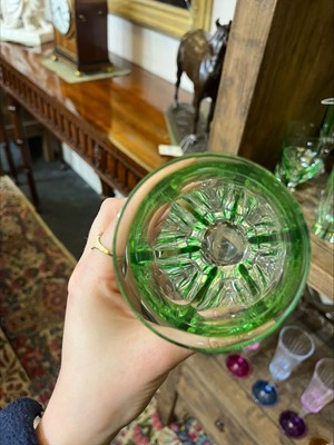 Lot 199 - A part suite of Moser 'Lady Hamilton' glasses