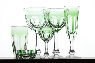 Lot 199 - A part suite of Moser 'Lady Hamilton' glasses