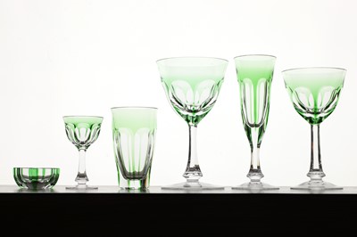 Lot 199 - A part suite of Moser 'Lady Hamilton' glasses