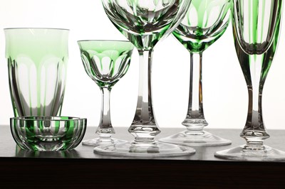Lot 199 - A part suite of Moser 'Lady Hamilton' glasses