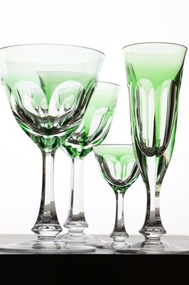 Lot 199 - A part suite of Moser 'Lady Hamilton' glasses